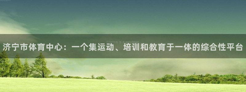 济宁市体育中心：一个集运动、培训和教育于一体的综合性平台